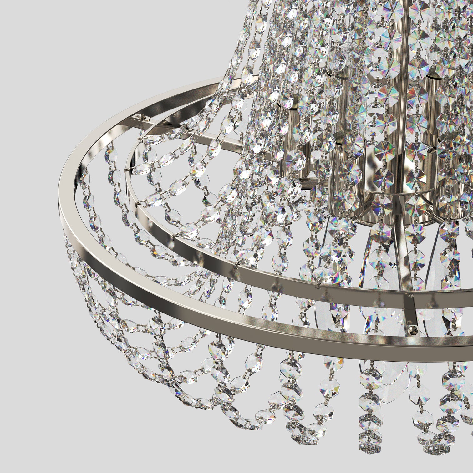 BRANDI 6-Lights 500mm French Empire Country Style Crystal Chandelier Pendant Light - 7Pandas Australia