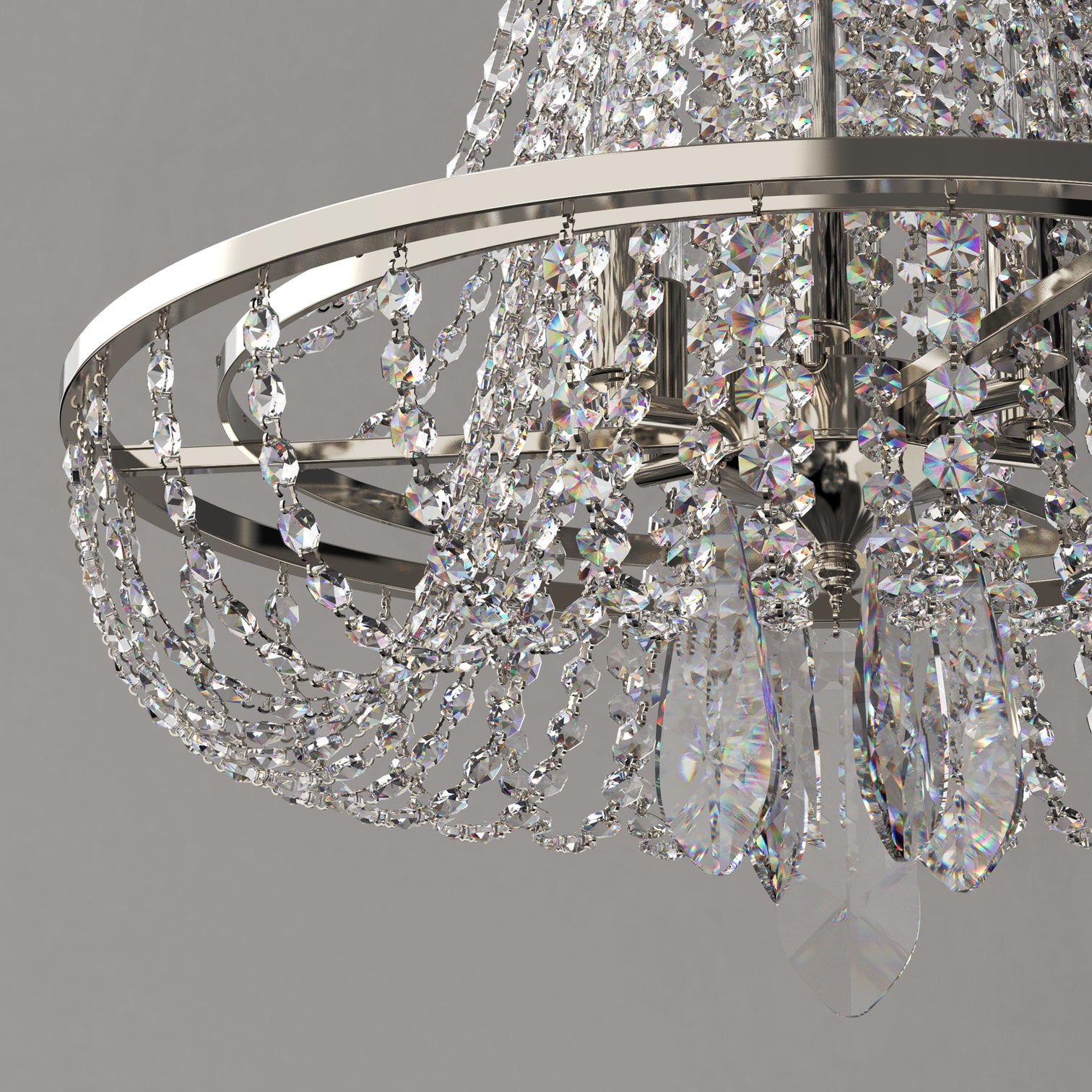 BRANDI 6-Lights 500mm French Empire Country Style Crystal Chandelier Pendant Light - 7Pandas Australia