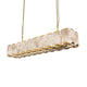 ALLYSON 18-Lights 1350mm Length Rectangle Alabaster Chandeliers Dining Room - 7Pandas Australia