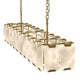 ALLYSON 18-Lights 1350mm Length Rectangle Alabaster Chandeliers Dining Room - 7Pandas Australia