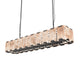 ALLYSON 18-Lights 1350mm Length Rectangle Alabaster Chandeliers Dining Room - 7Pandas Australia