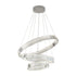 RING 3 Layers Modern Style Round Crystal Chandelier Pendant Light Tri-color
