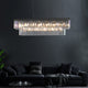 BILL Dimmable Luxury K9 Crystal Chandelier Rectangle Kitchen Dining Table 1250mm Length