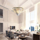 BILL Modern K9 Crystal Chandelier Angular Glass Aged Brass E14 lamp base - 7Pandas Australia