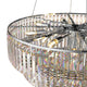 FIZAR K9 Large Contemporary Modern Crystal Chandelier Raindop Round Light Fixture E14 base - 7Pandas Australia