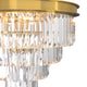 Terrance K9 Modern Crystal Chandelier Round Light Fixture Flush Mount Type E14 base - 7Pandas Australia