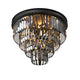 Terrance K9 Modern Crystal Chandelier Round Light Fixture Flush Mount Type E14 base - 7Pandas Australia