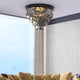 Terrance K9 Modern Crystal Chandelier Round Light Fixture Flush Mount Type E14 base - 7Pandas Australia