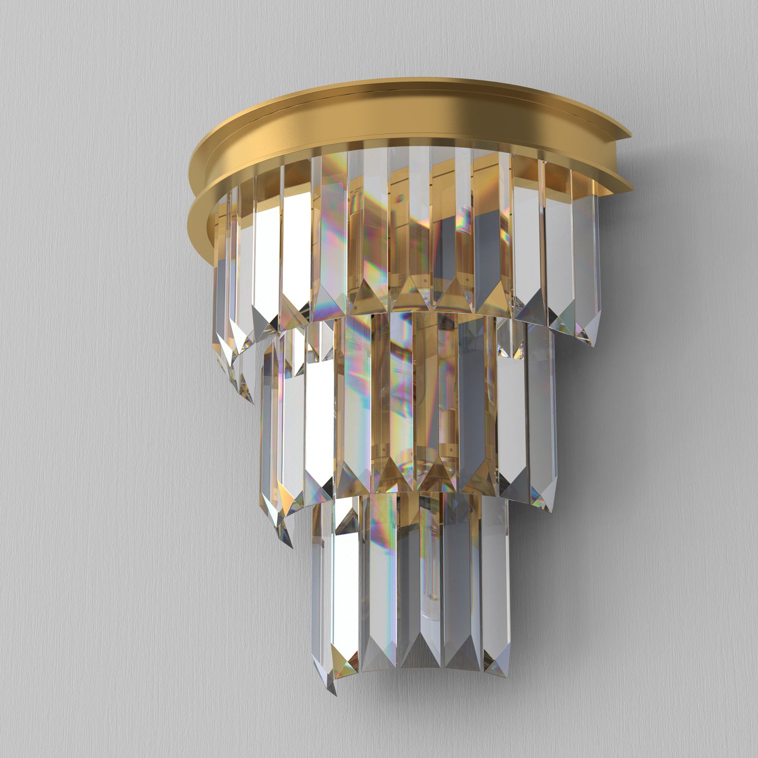 TERAS Contemporary Interior Crystal Wall Light for Living Room Bedroom Bathroom Bedside Hallway E14 base - 7Pandas Australia