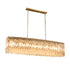 PERONI 1000mm Rectangle Modern Crystal Chandelier Lighting E14 Base