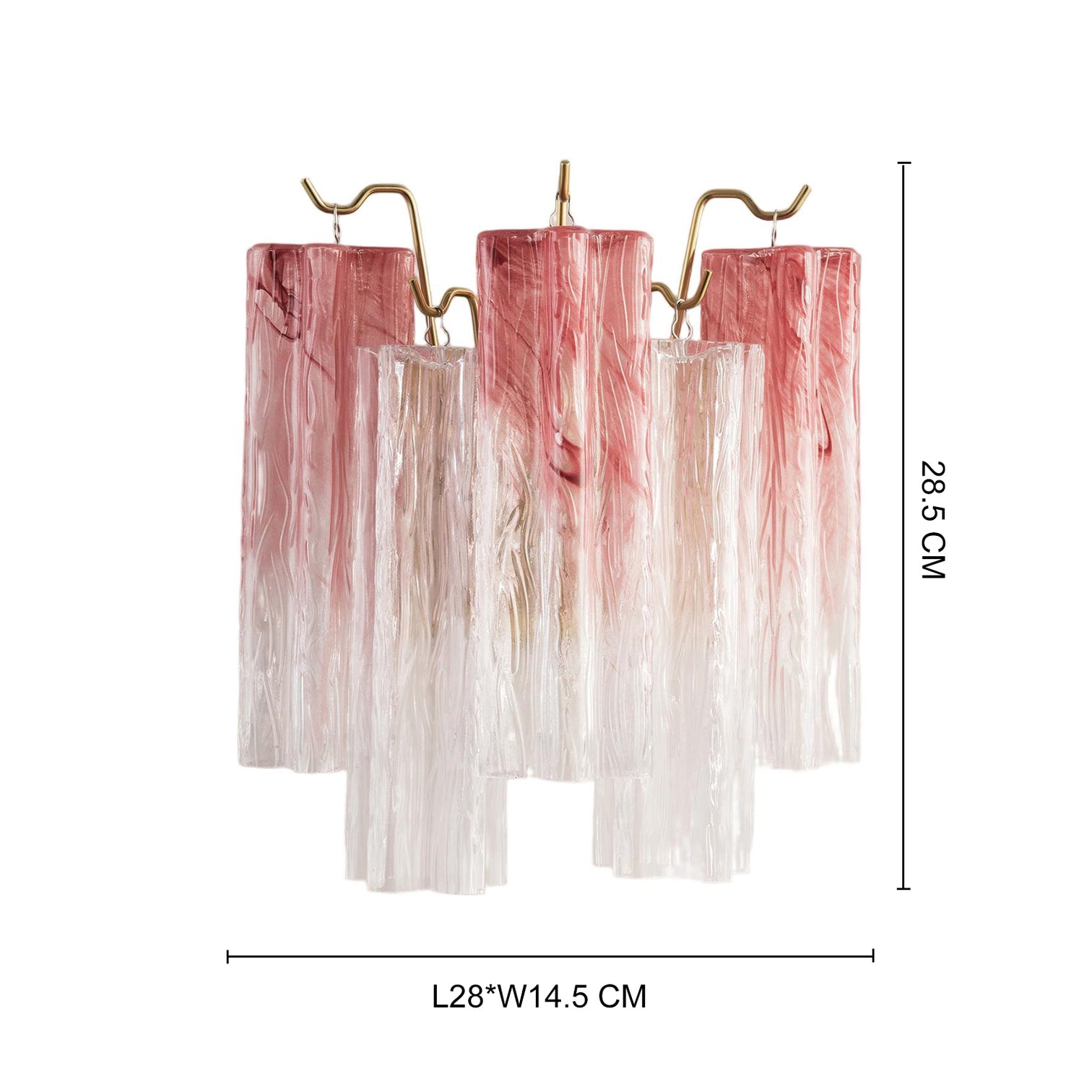 ANETTA LED Indoor Handcraft Glass Wall Light with Sculptural Glass Shades - 7Pandas Australia