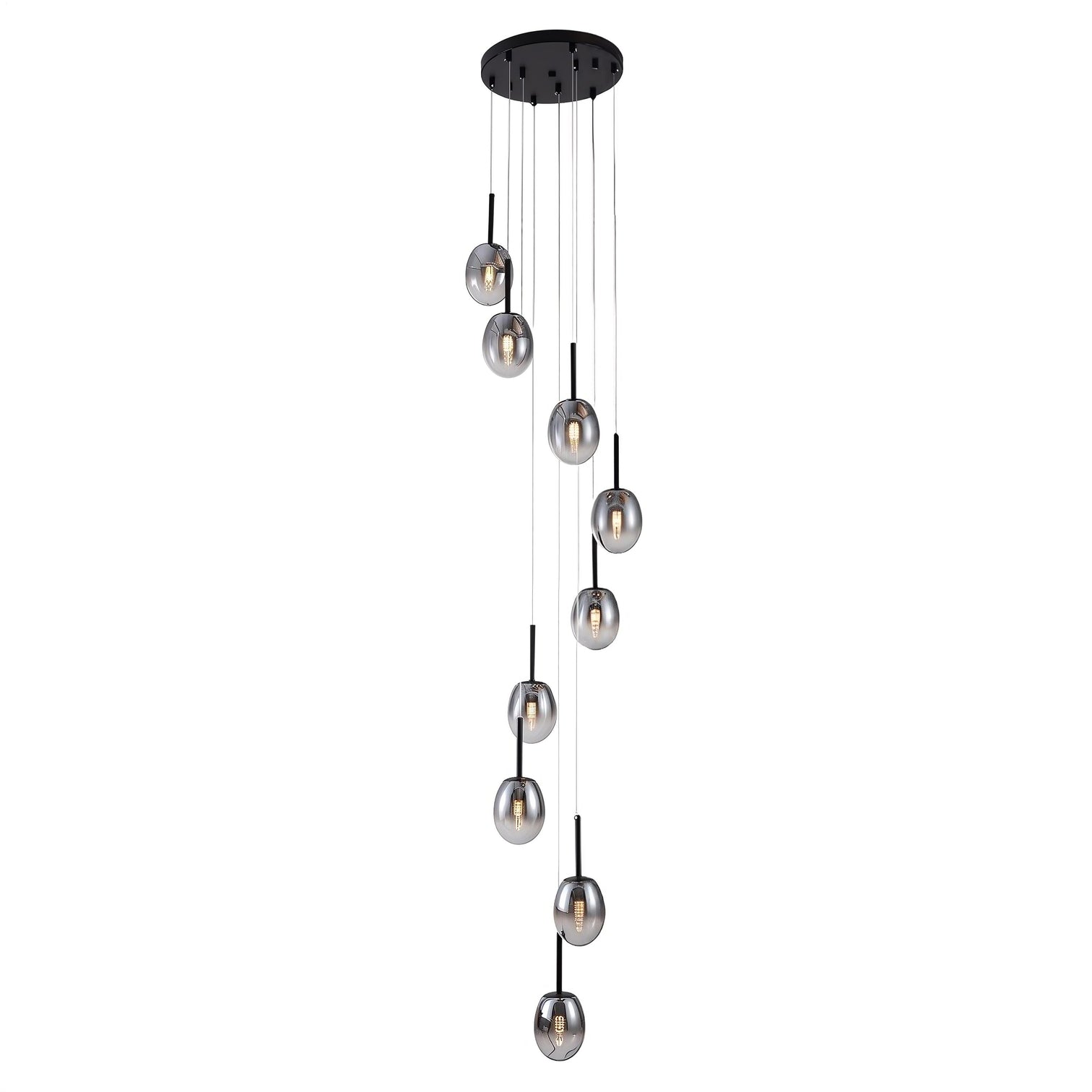 HERA LED Staircase Pendant Chandelier Lights Multi-Light Glass Fixture Dimmable - 7Pandas Australia