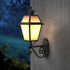 Nava Aluminium Outdoor Exterior Wall Light with Milky Glass Matt Black E27 IP44