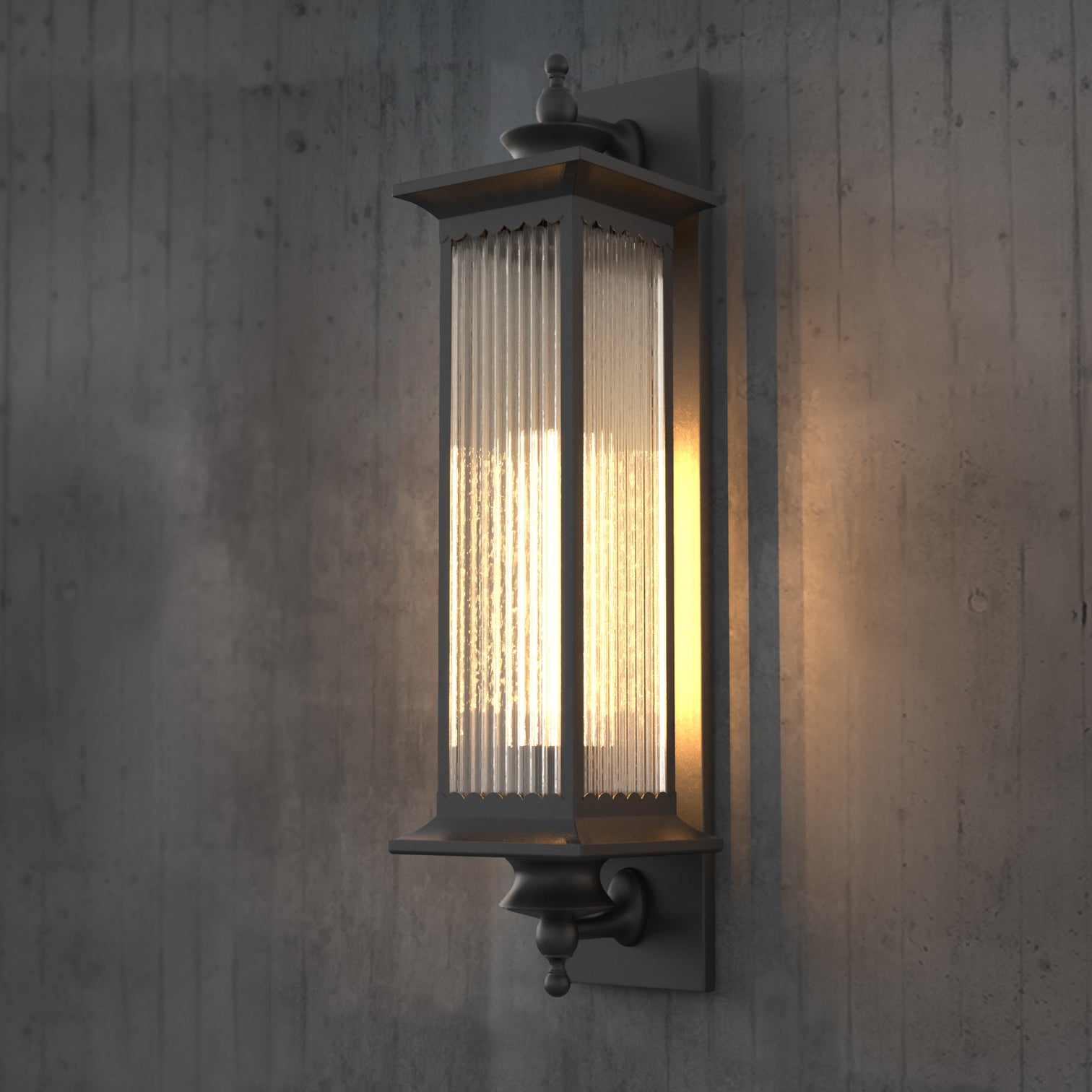 Murcia Large and Medium Traditional Outdoor Exterior Wall Light Matt Black E27 IP44 - 7Pandas Australia