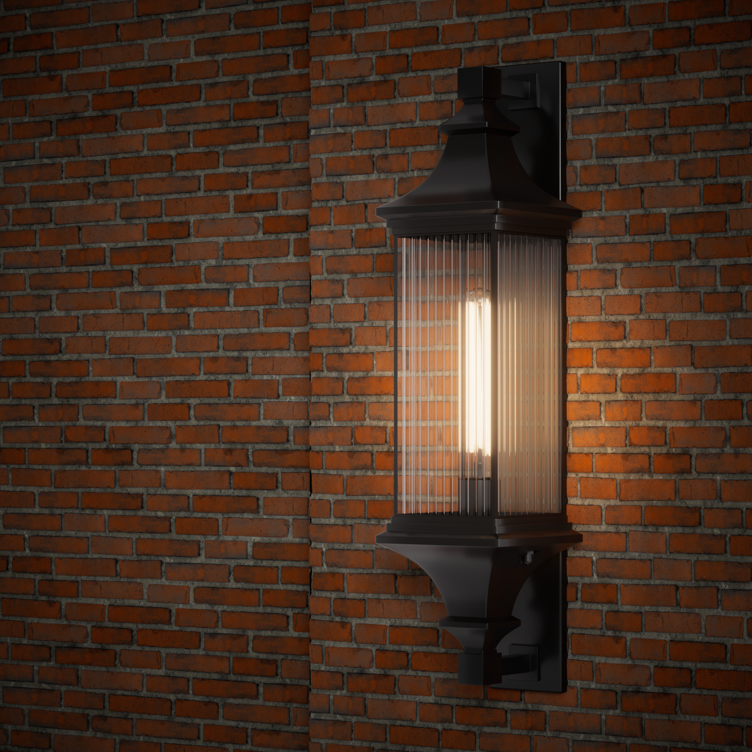 TIANA Provincial Type Exterior Wall Light Fixtures IP44 Matt Black - 7Pandas Australia