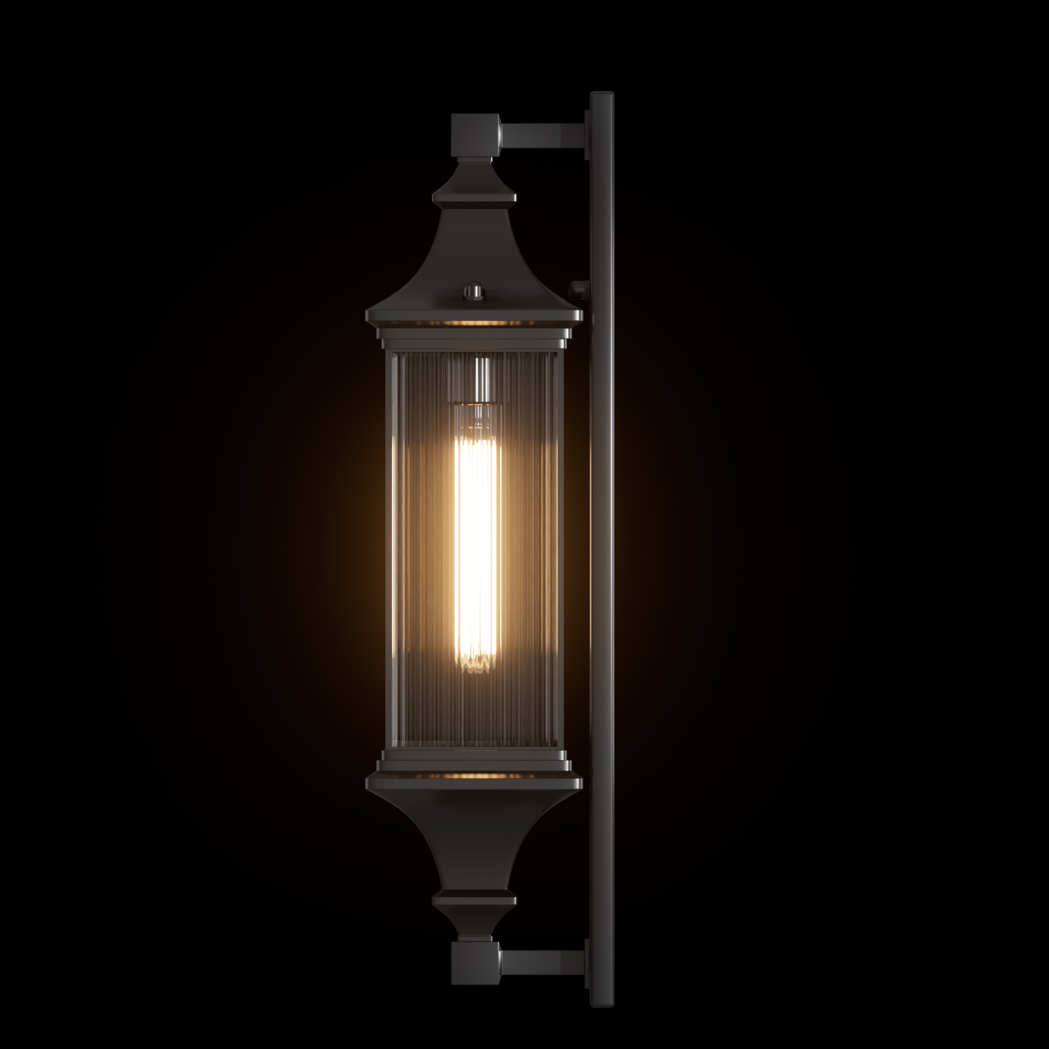 TIANA Provincial Type Exterior Wall Light Fixtures IP44 Matt Black - 7Pandas Australia