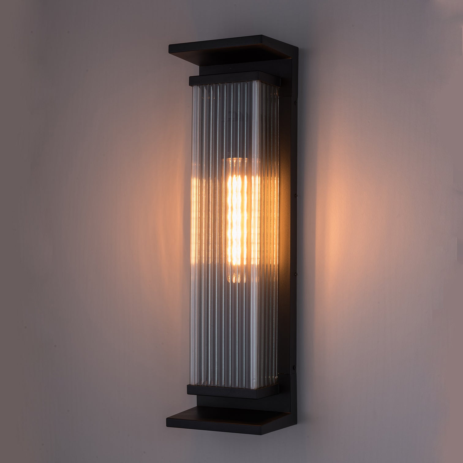 TORRES Modern Style Large LED Exterior Wall Light IP44 Matt Black - 7Pandas Australia
