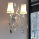 MILANO Modern Style Luxury Crystal Decorative Wall Light 2*E14 Silver Plating - 7Pandas Australia