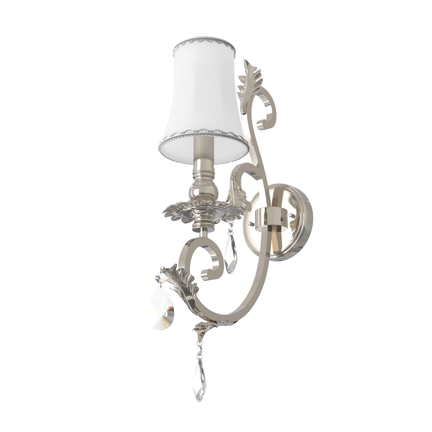 MILANO Modern Style Luxury Crystal Decorative Wall Light 2*E14 Silver Plating - 7Pandas Australia