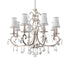Milano 960mm diameter 8 Lights Silver Luxury K9 Crystal Chandeliers for dining room, living Room E14 Base