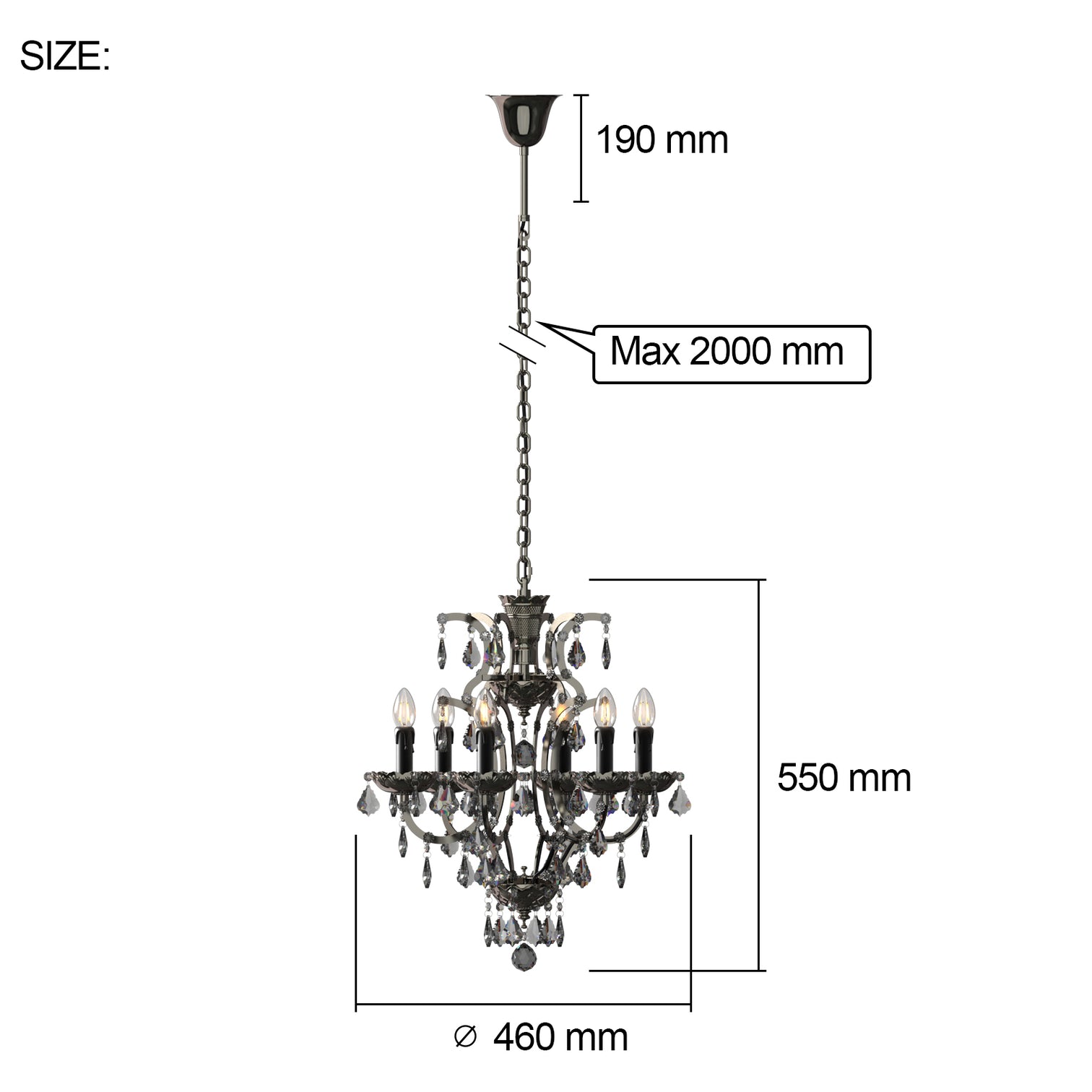 PARIS Elegant Crystal Chandeliers French Provincial Style E14 base - 7Pandas Australia