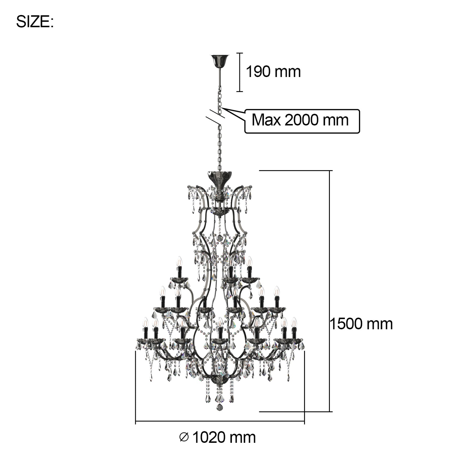 PARIS Contemporary Provincial Large K9 Crystal Chandelier Living Room Staircase Custom made - 7Pandas Australia