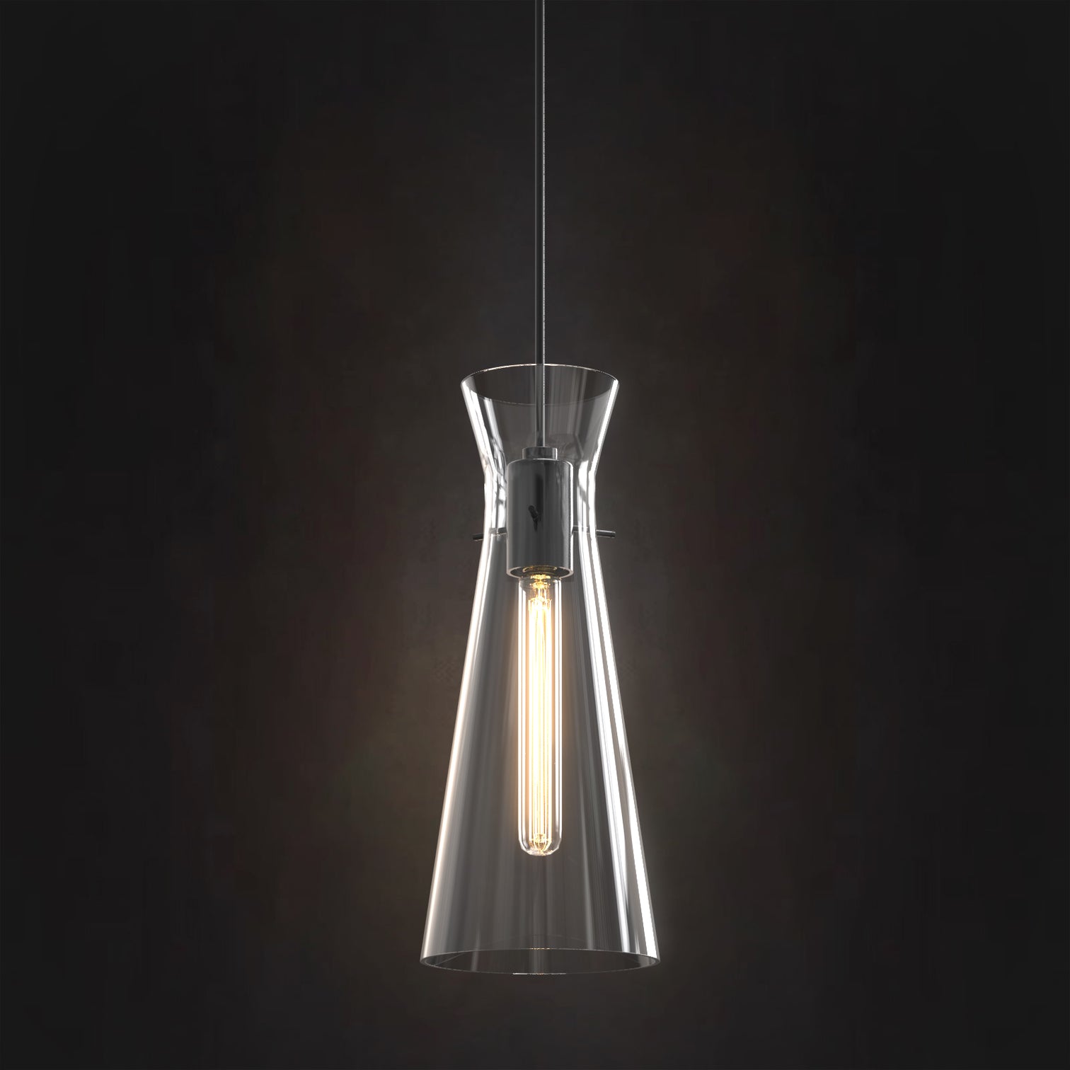 AYANE Modern Aged Brass Pendant Light Fixtures Over Kitchen Island Clear Glass Shade - 7Pandas Australia