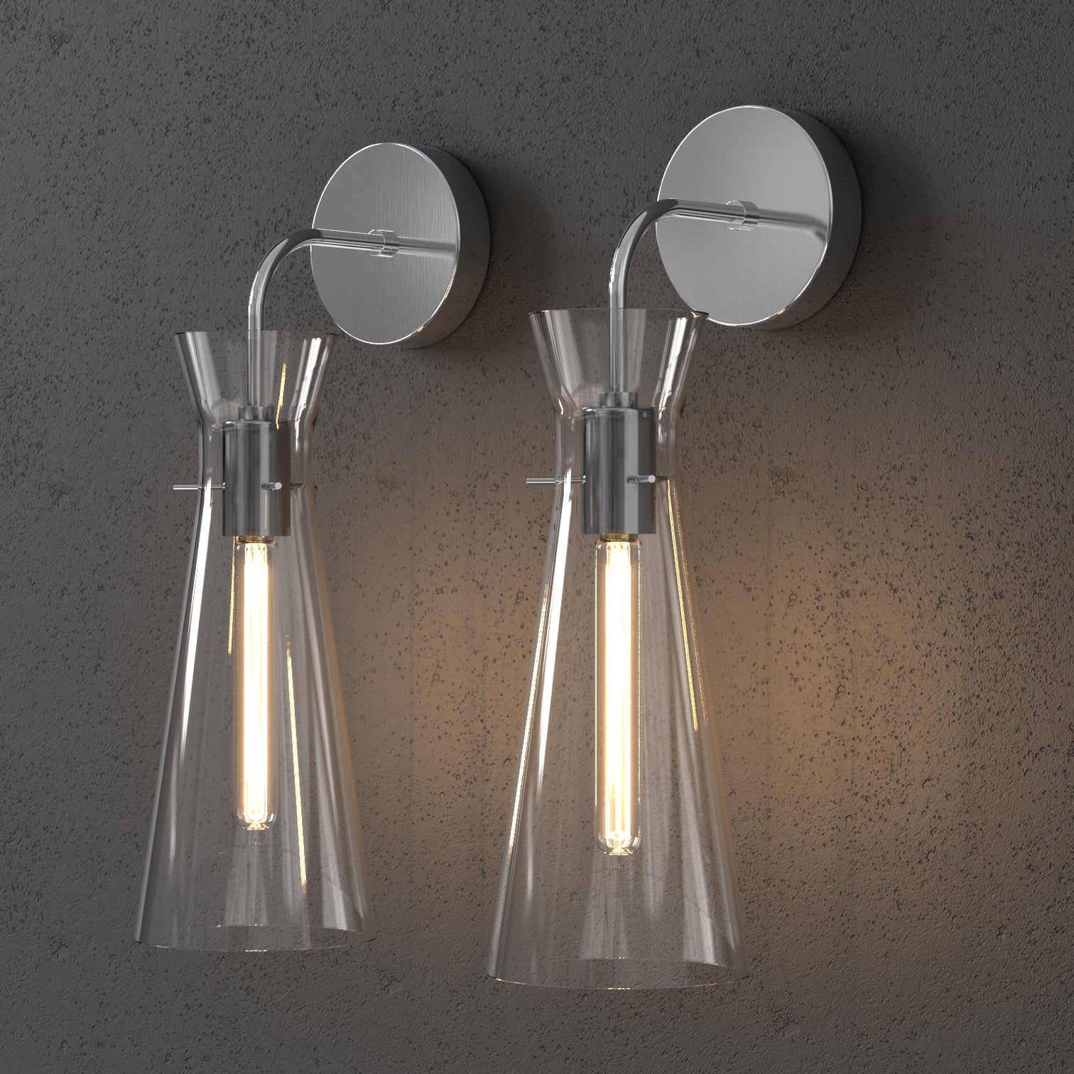 AYANE Modern Style Clear Glass Interior Design Wall Fixture - 7Pandas Australia