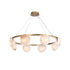 CLAUD Circular Modern Style Alabaster Chandeliers Dining Room Foyer Entryway Hallway LED G9 Bulb Included