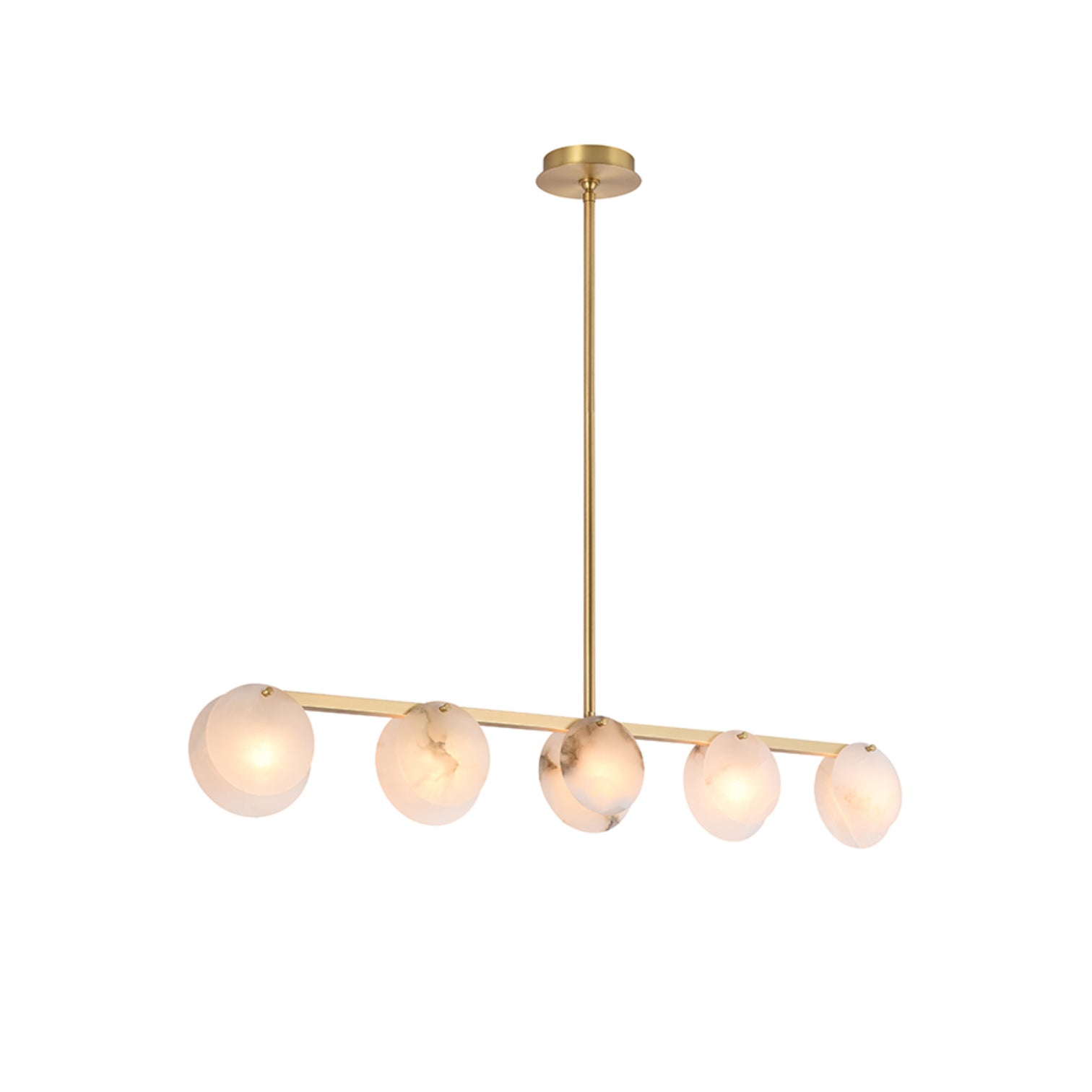 CLAUD Modern Dining Room Alabaster Stone Chandeliers LED G9 Bulb Included - 7Pandas Australia