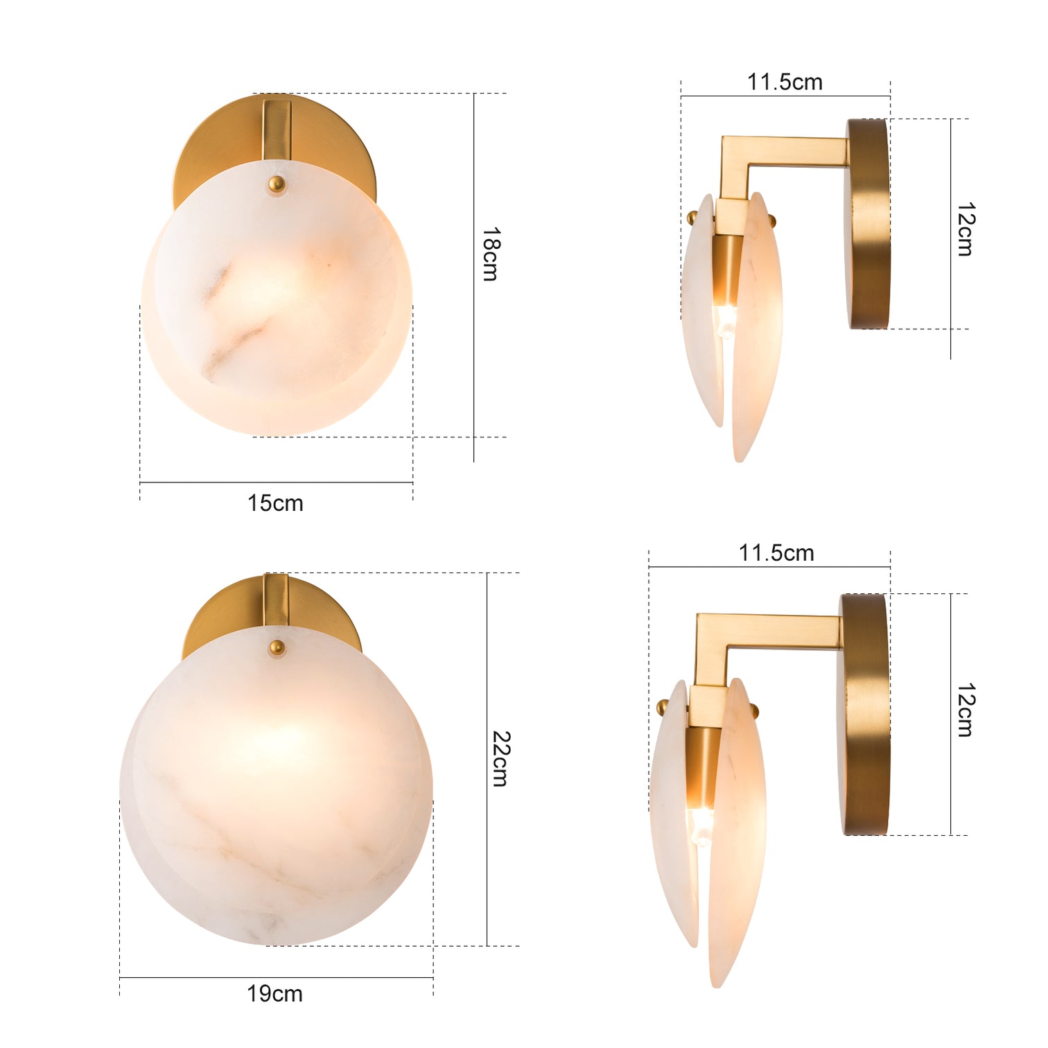 CLAUD 1-Light Modern Alabaster Vanity Wall Light Fixtures LED G9 Bulb Included - 7Pandas Australia