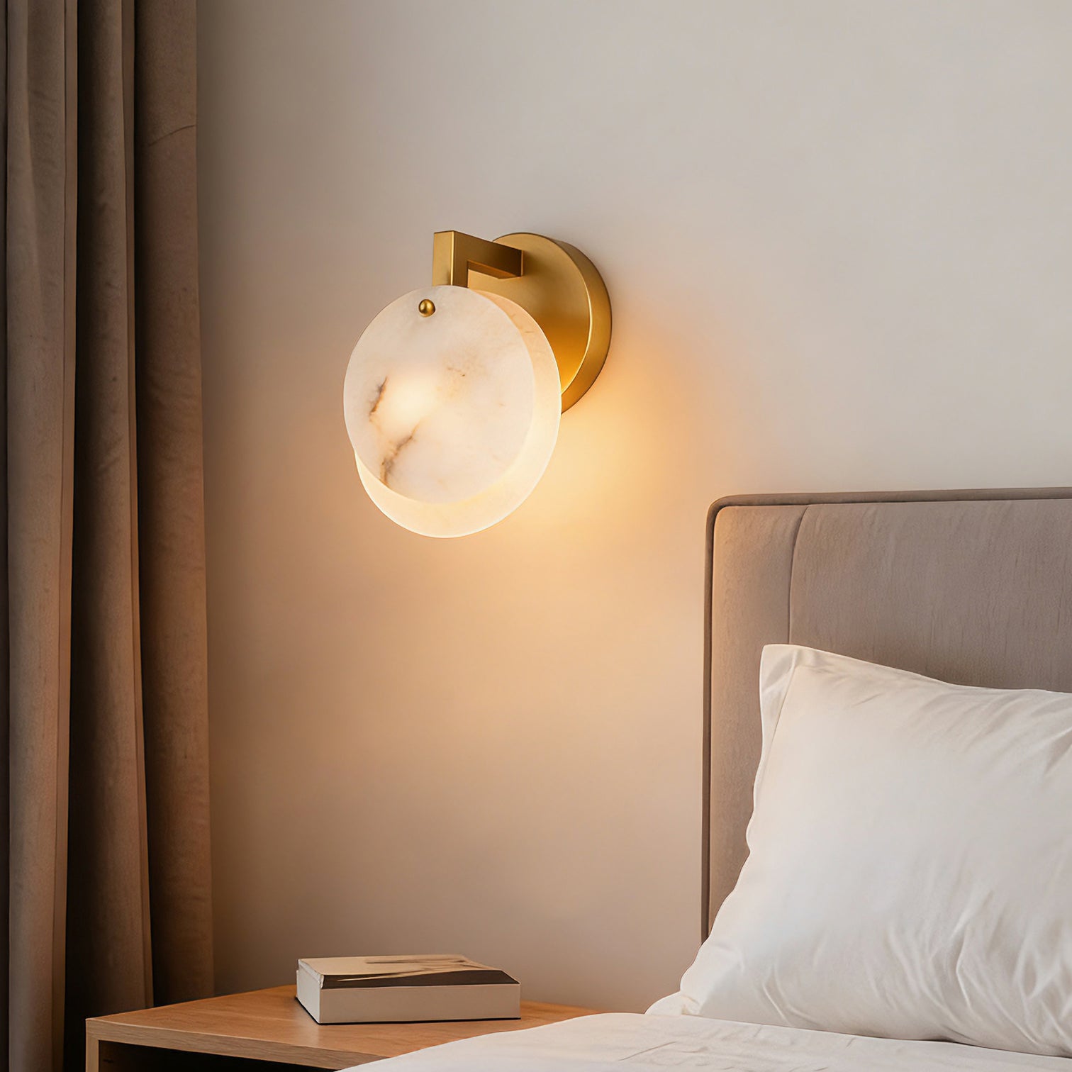 CLAUD 1-Light Modern Alabaster Vanity Wall Light Fixtures LED G9 Bulb Included - 7Pandas Australia