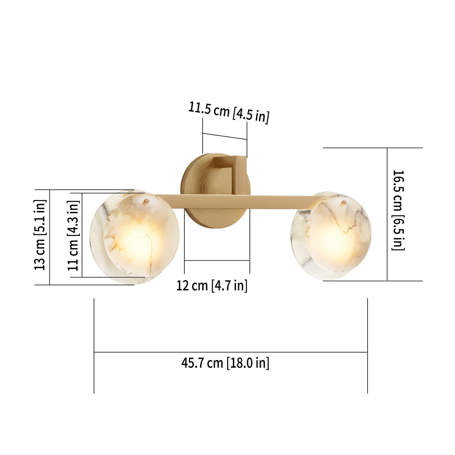 CLAUD Modern Style Alabaster Indoor Wall Light Fixtures Vanity Light LED G9 Bulb Included - 7Pandas Australia