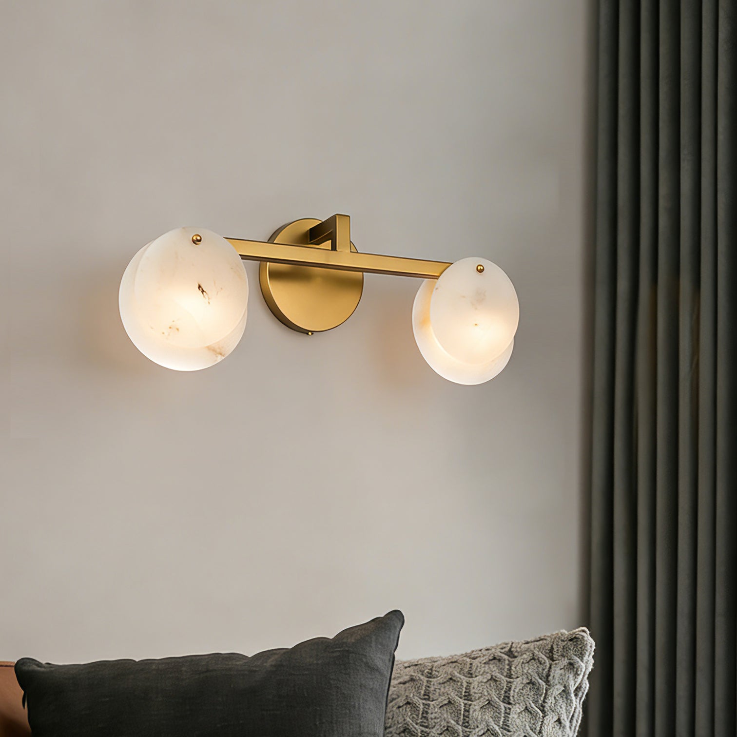 CLAUD Modern Style Alabaster Indoor Wall Light Fixtures Vanity Light LED G9 Bulb Included - 7Pandas Australia