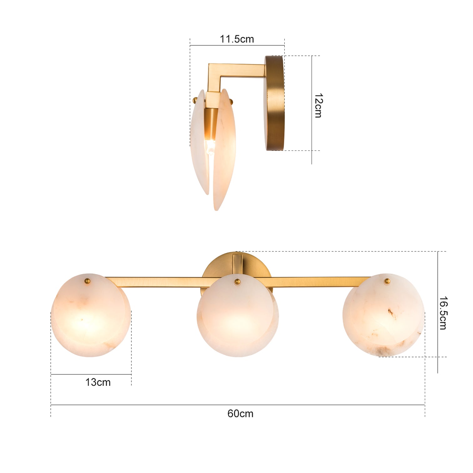 CLAUD Modern Style Alabaster Indoor Wall Light Fixtures Vanity Light LED G9 Bulb Included - 7Pandas Australia