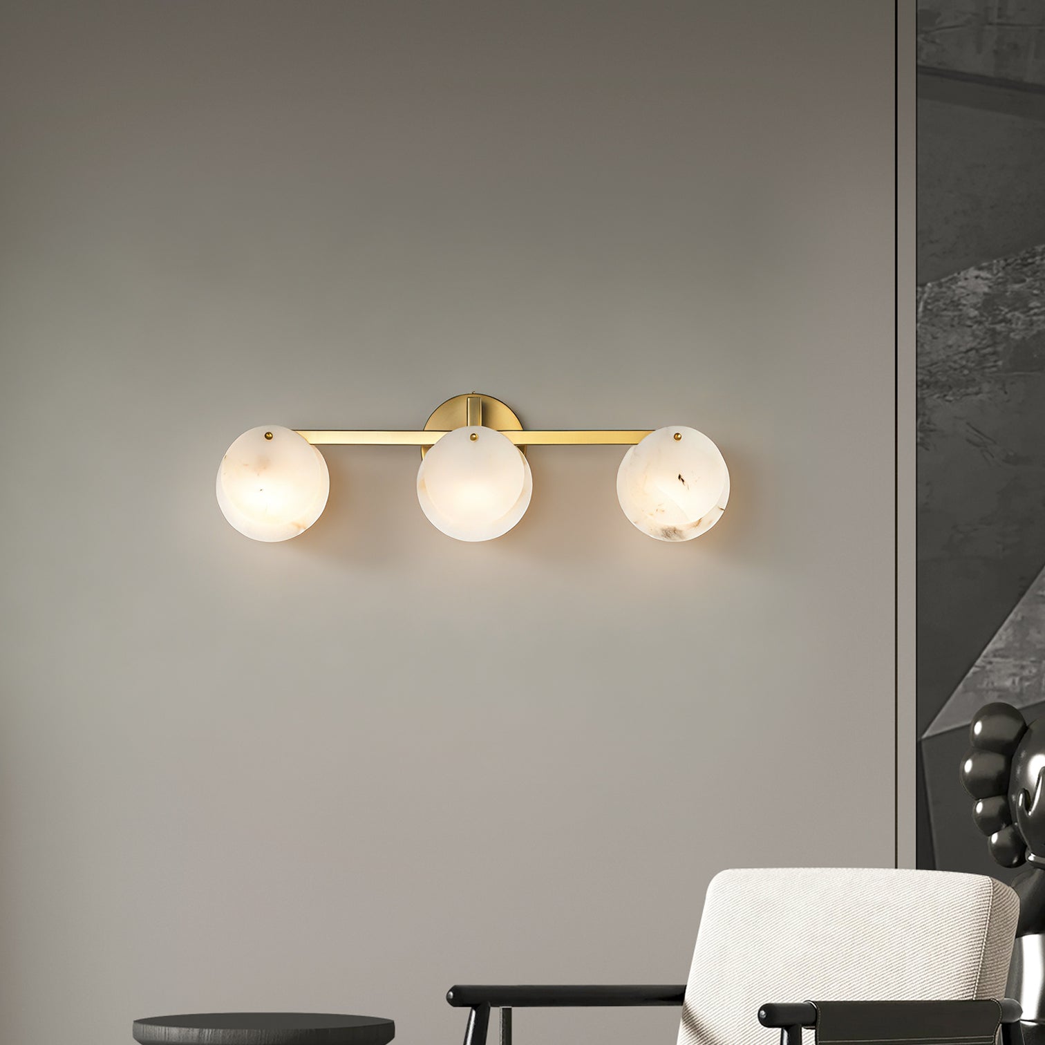 CLAUD Modern Style Alabaster Indoor Wall Light Fixtures Vanity Light LED G9 Bulb Included - 7Pandas Australia
