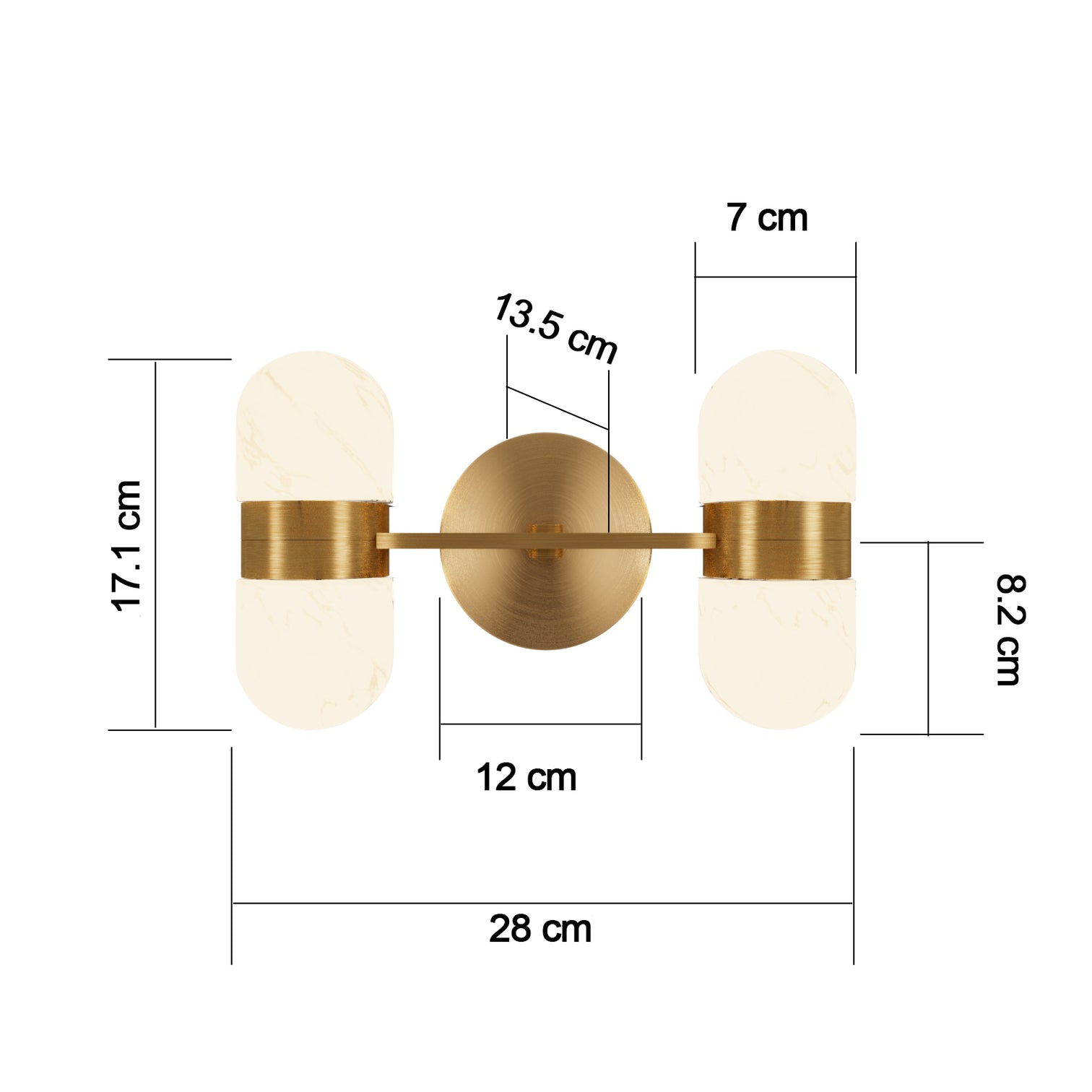 ROCKET Modern Indoor Wall Light with Alabaster Stone Wall Mounted LED G9 Bulb Included - 7Pandas Australia