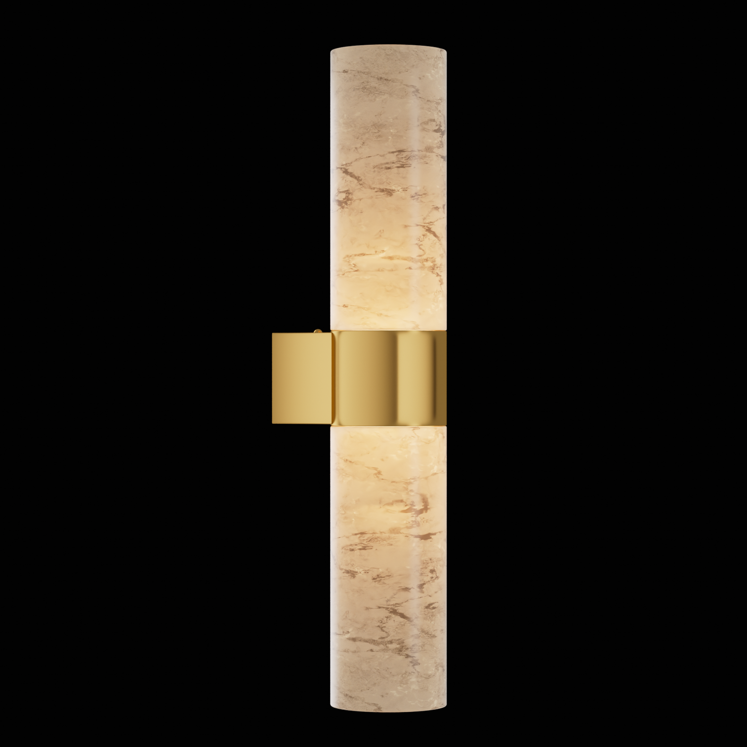 KUTA Luxury Alabaster Bathroom Vanity Interior Wall Light Aged Brass LED Bulb Included - 7Pandas Australia