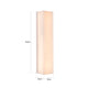 AVOCA LED Alabaster Stone Bathroom Vanity Interior Wall Light 3CCT Dimmable - 7Pandas Australia
