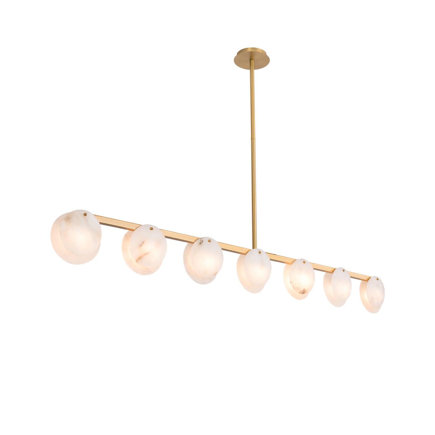 CLAUD Modern Dining Room Alabaster Stone Chandeliers LED G9 Bulb Included - 7Pandas Australia