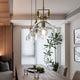 Oporto Modern Glass Pendant Light Kitchen Island bench top Aged Brass E27 - 7Pandas Australia