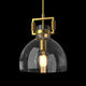 Oporto Modern Glass Pendant Light Kitchen Island bench top Aged Brass E27 - 7Pandas Australia