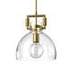 Oporto Modern Glass Pendant Light Kitchen Island bench top Aged Brass E27 - 7Pandas Australia