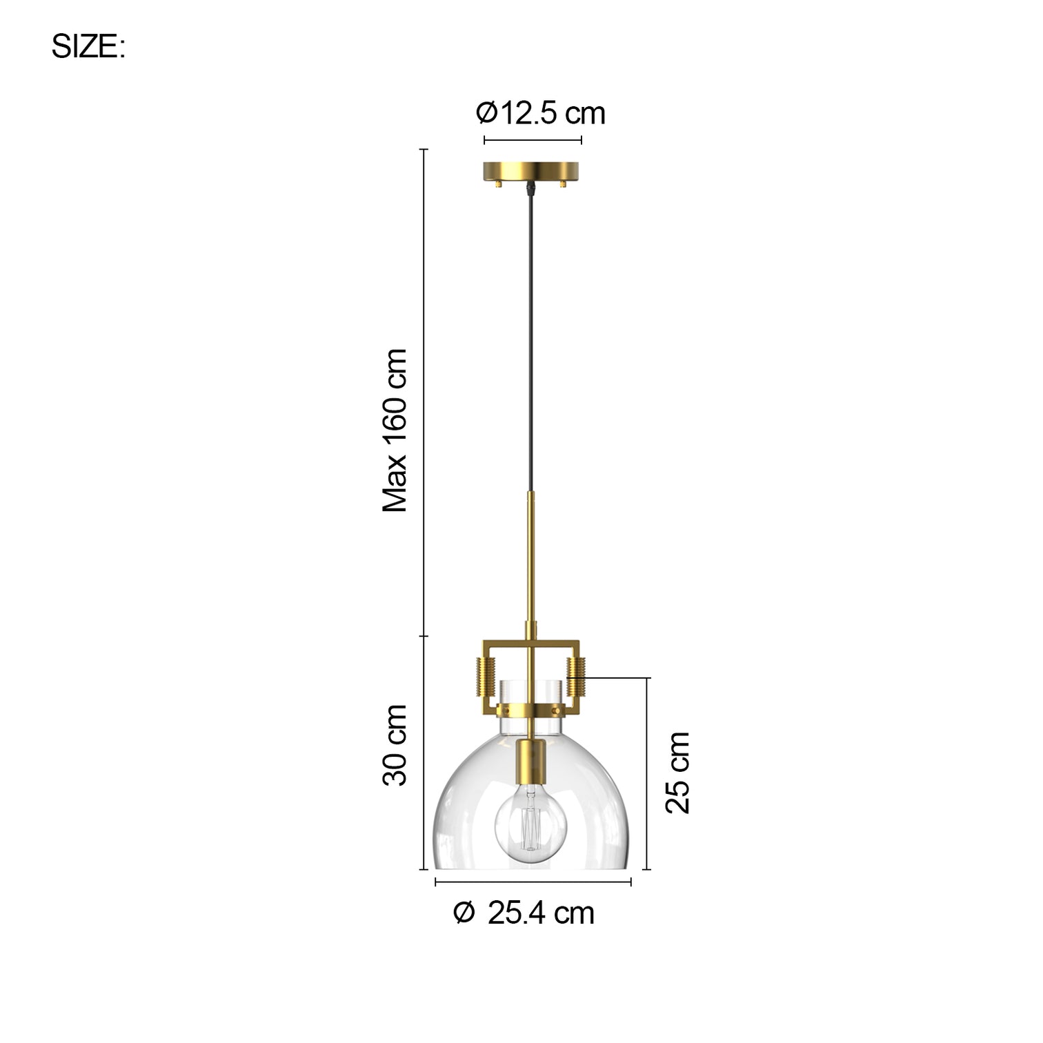 Oporto Modern Glass Pendant Light Kitchen Island bench top Aged Brass Chrome Black E27 - 7Pandas Australia