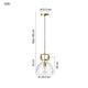 Oporto Modern Glass Pendant Light Kitchen Island bench top Aged Brass E27 - 7Pandas Australia