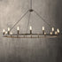 ALVA 18-Light 140cm diametre Large Farmhouse Wagon Wheel Chandelier E14 lamp base