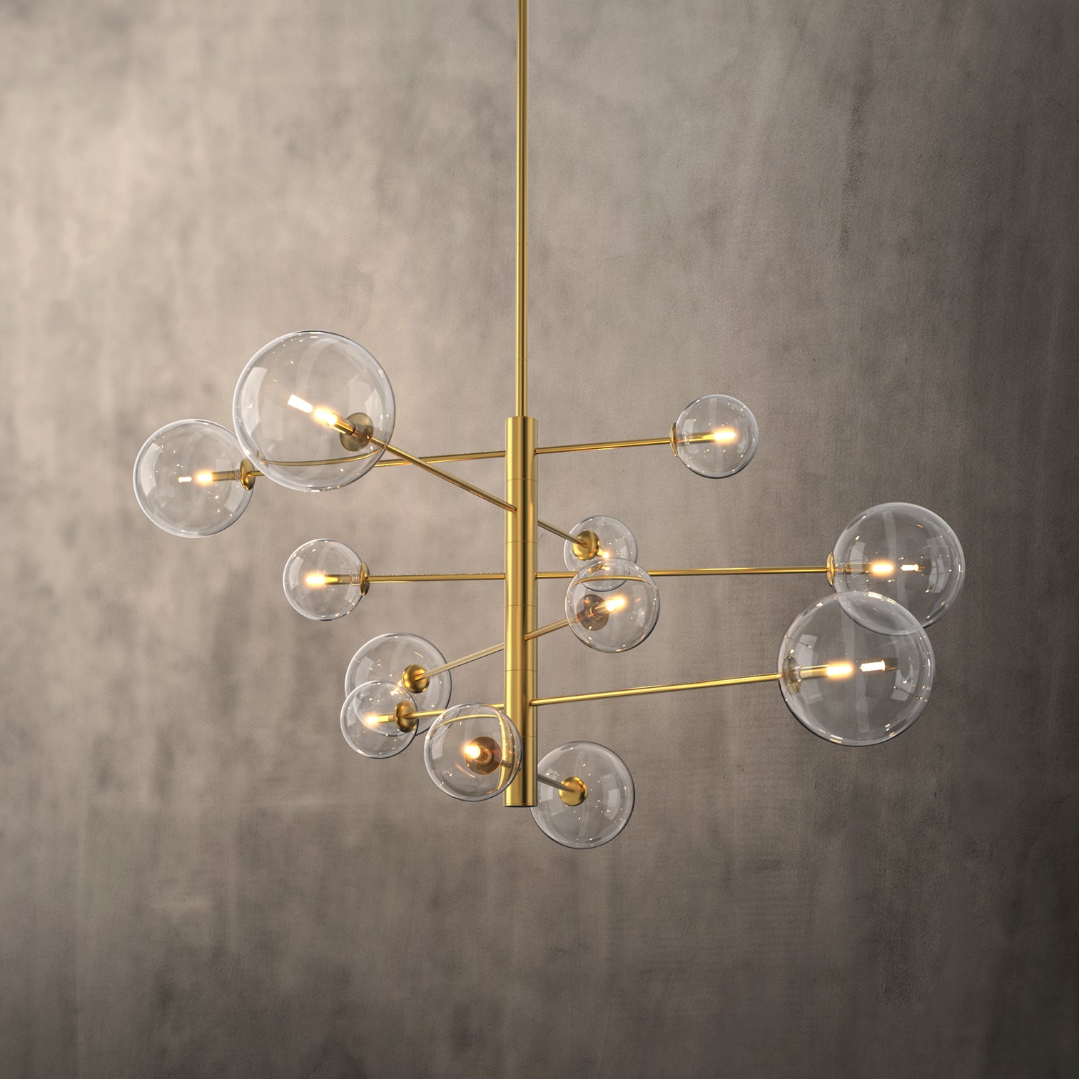 Bubble Contemporary Large Round Glass Chandeliers 12*G9 Lamp base - 7Pandas Australia