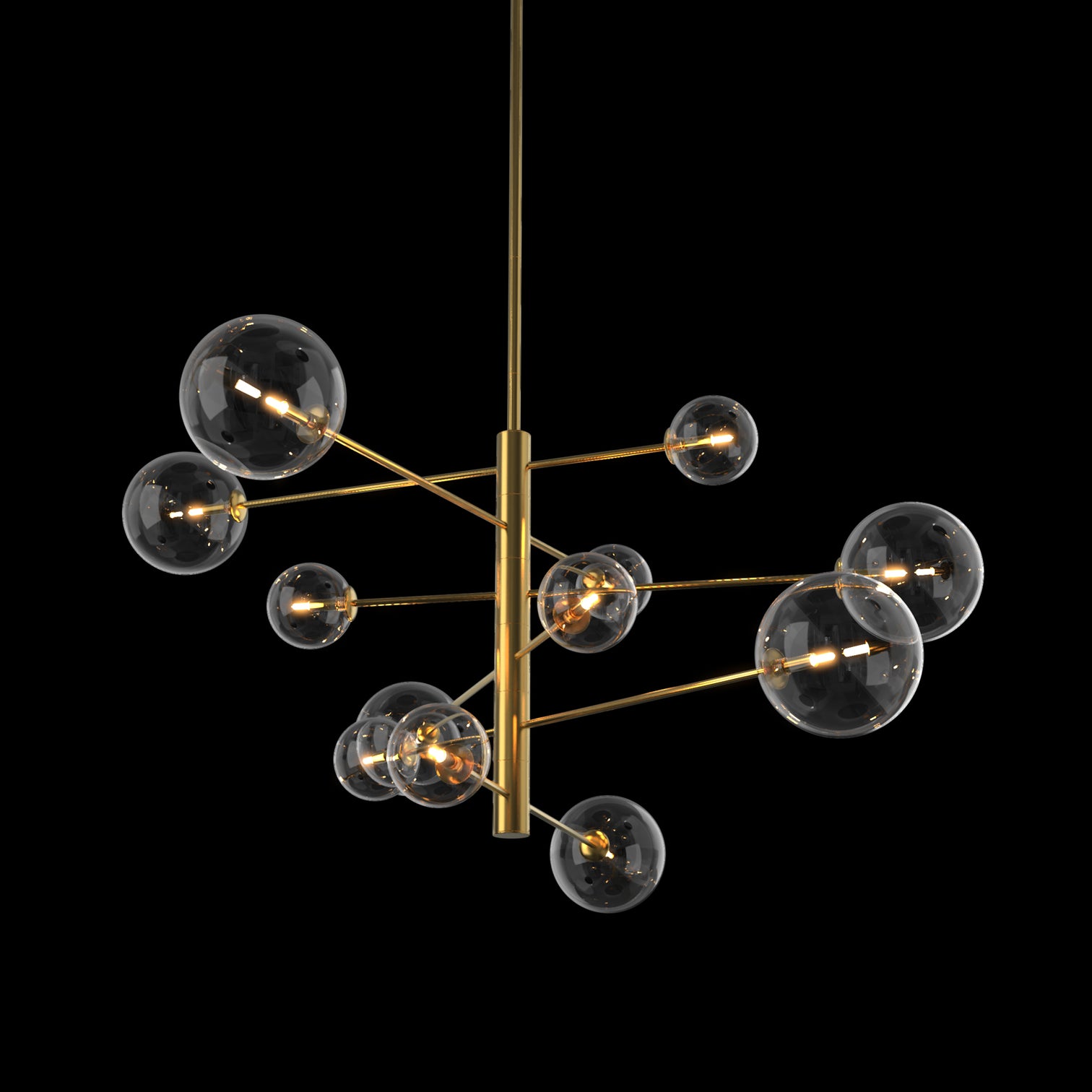 Bubble Contemporary Large Round Glass Chandeliers 12*G9 Lamp base - 7Pandas Australia