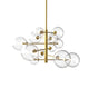 Bubble Length Contemporary Large Round Ball Crystal Chandeliers 12*G9 Lamp base - 7Pandas Australia