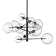 Bubble Length Contemporary Large Round Ball Crystal Chandeliers 12*G9 Lamp base - 7Pandas Australia